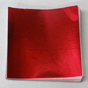 Red Candy Foil Wrappers Confectionery Foil 125/500 count assorted sizes