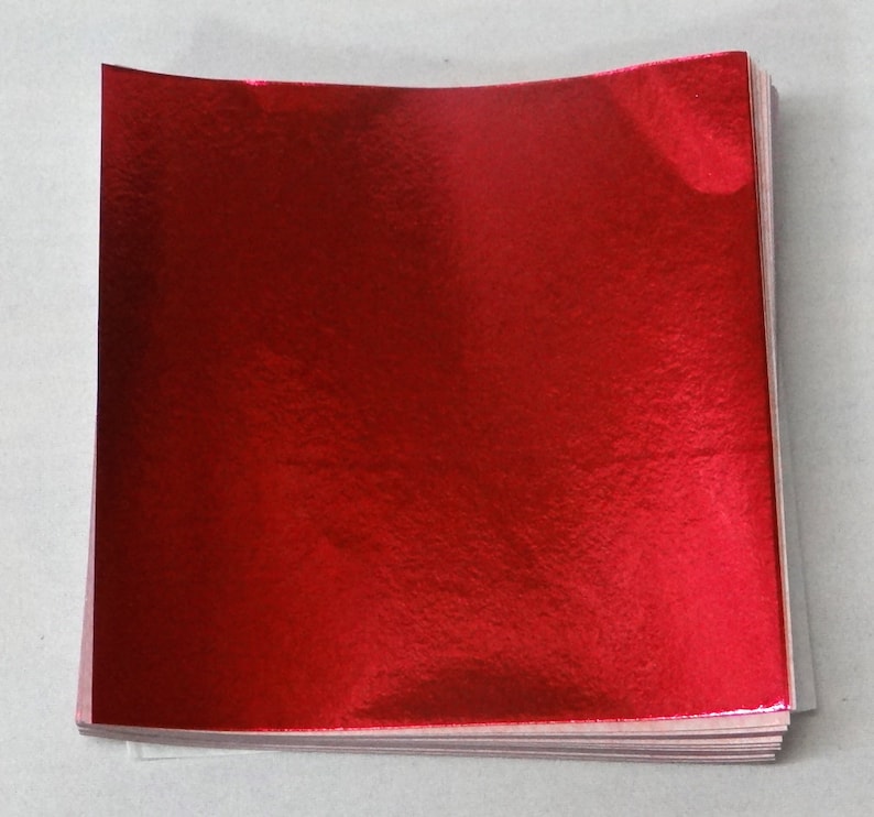 Red Candy Foil Wrappers Confectionery Foil 125/500 Count Etsy