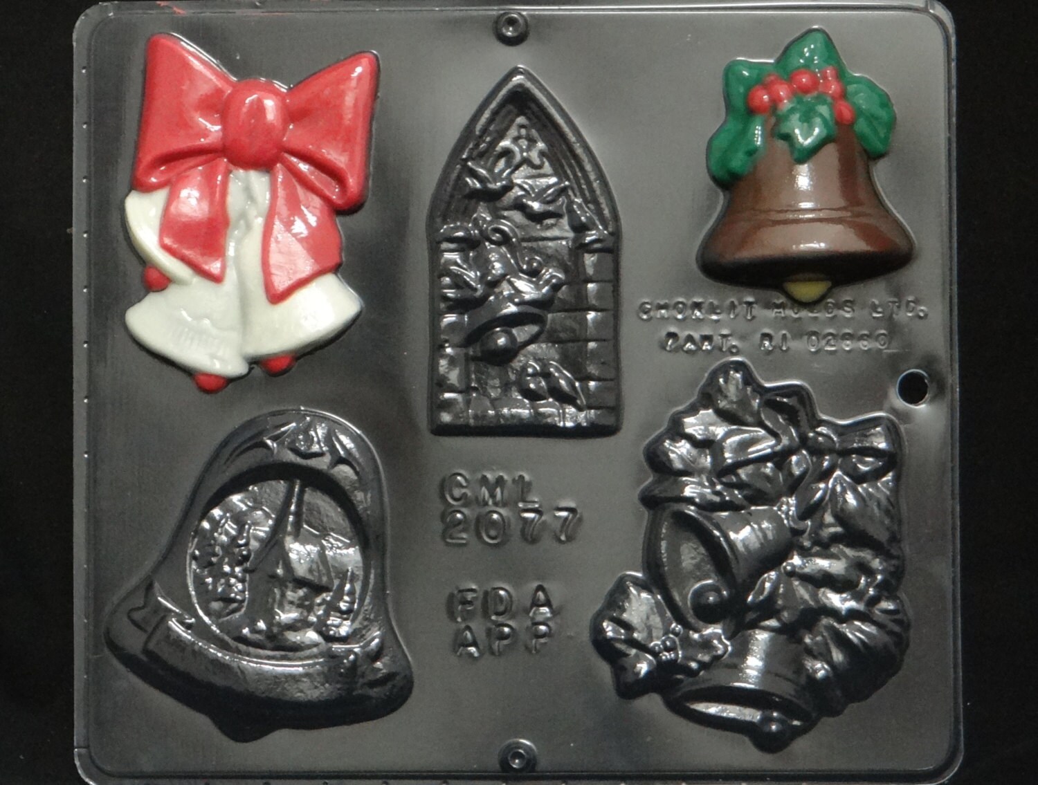 Christmas Bell Assortment Chocolate Candy Mold Christmas 2077 Etsy