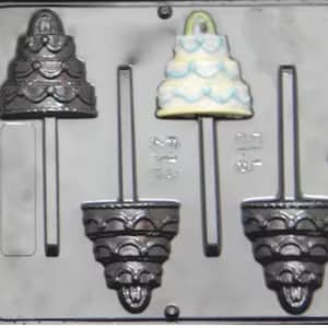 Wedding Cake Lollipop Chocolate Candy Mold Wedding Shower 668