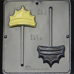 Plain Crown Lollipop Chocolate Candy Mold 3416