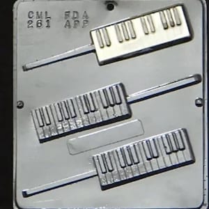 Piano Keyboard Lollipop Chocolate Candy Mold 261