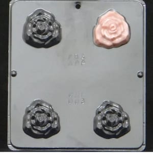 Rose Mold for Soap or Chocolate 2&quot; Diameter x 3/4&quot; Depth 003