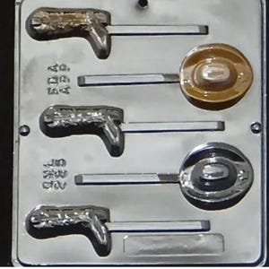 Cowboy Hat and Boot Lollipop Chocolate Candy Mold 225