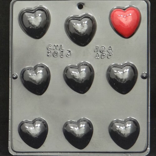 1 3/4 Heart Chocolate Candy Mold Valentine's Day / Etsy