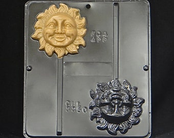 Sun Lollipop Chocolate Candy Mold 3350