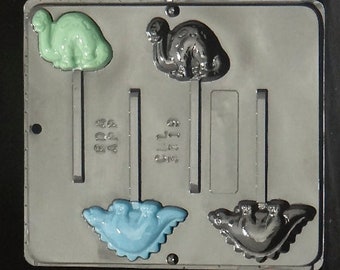 Dinosaur Lollipop Chocolate Candy Mold 3319