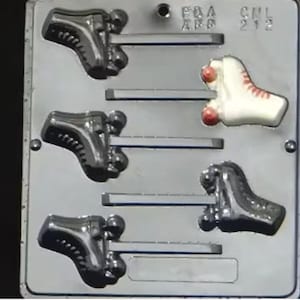 Roller Skate Lollipop Chocolate Candy Mold 212