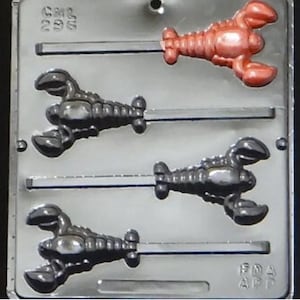 Lobster Lollipop Chocolate Candy Mold 296