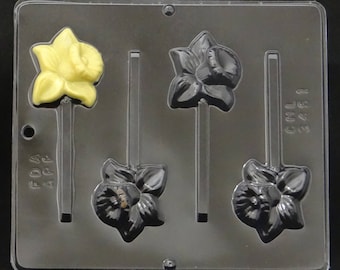 Daffodil Lollipop Chocolate Candy Mold 3451