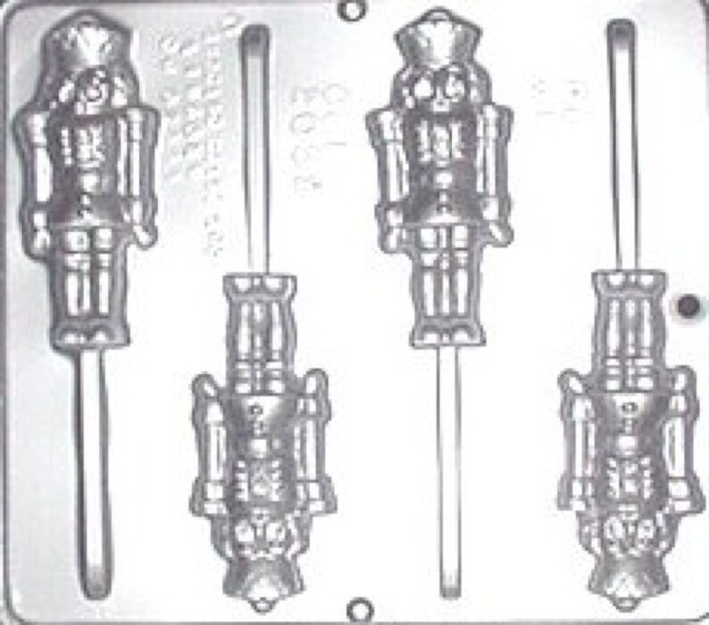 Nutcracker Lollipop Chocolate Candy Mold Christmas 2055 Etsy