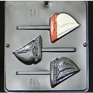 Sailboat Lollipop Chocolate Candy Mold 268