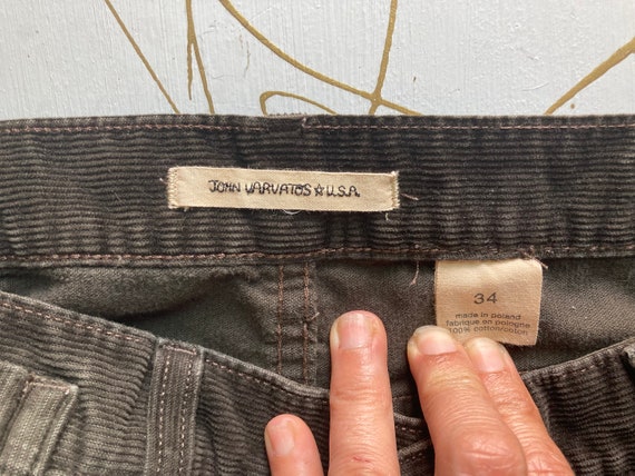 John Varvatos, Men's JOHN VARVATOS USA Chocolate Brown Corduroy Jeans-Size 34x29