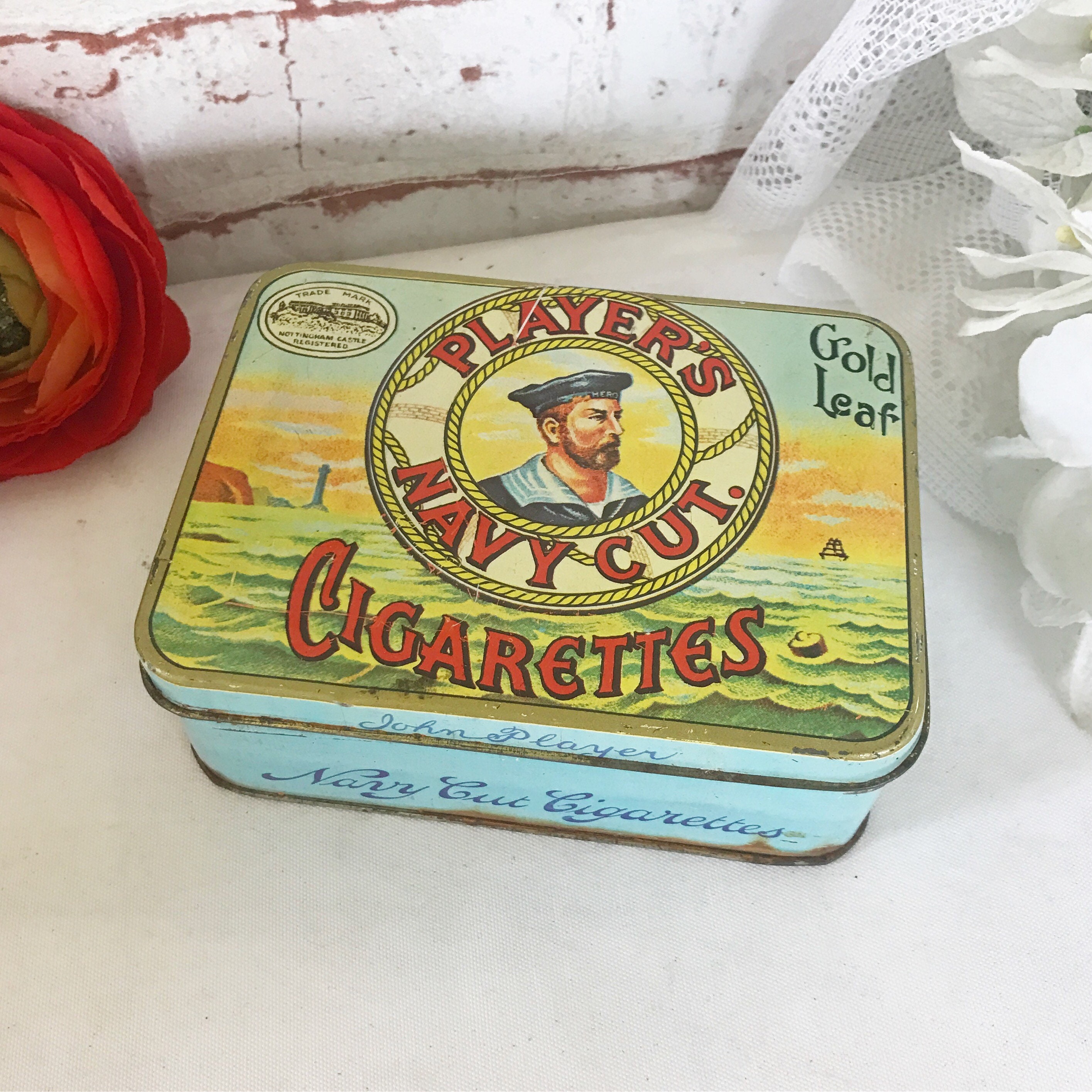 Vintage Player's Navy Cut Cigarettes Tin tobacco box | Etsy