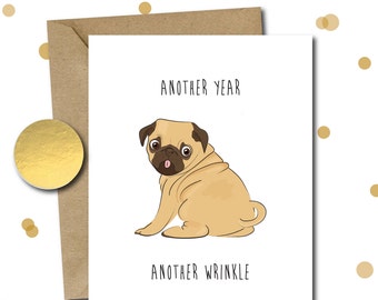 dog birthday card etsy