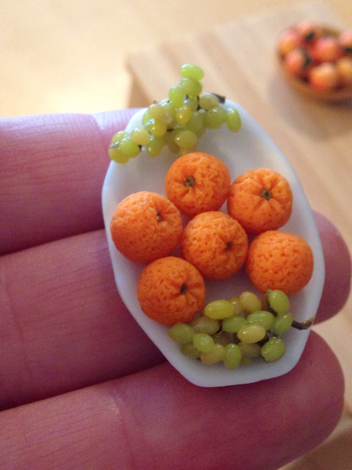 Dollhouse Miniature Oranges 12th Scale Miniature Food Etsy Canada