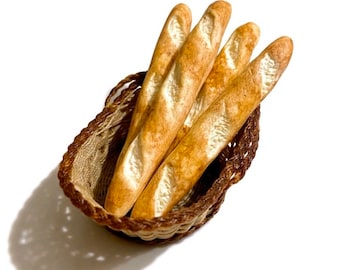 Dollhouse Miniature French baguette - 12th scale miniature food
