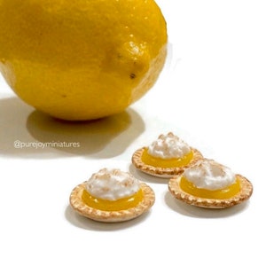 Dollhouse Miniature Lemon Meringue Pie - 12th scale miniature food