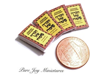 Dollhouse Miniature Passover Haggadah (set of 4) - 12th scale dollhouse miniature