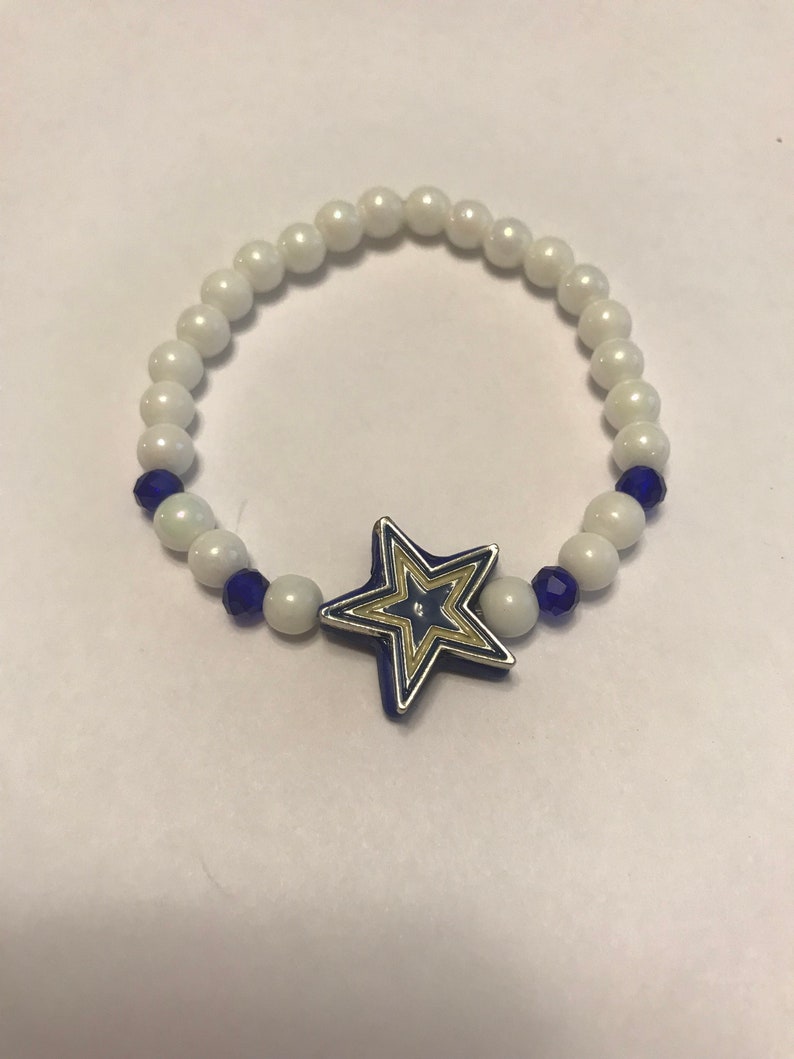 Set of 2 Little Girls /'Dallas Cowboys/' Bracelets
