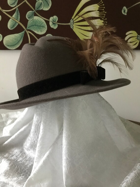 Great Ladies Peachfelt Hat by George W. Bollman 21-1/2 display picture 1