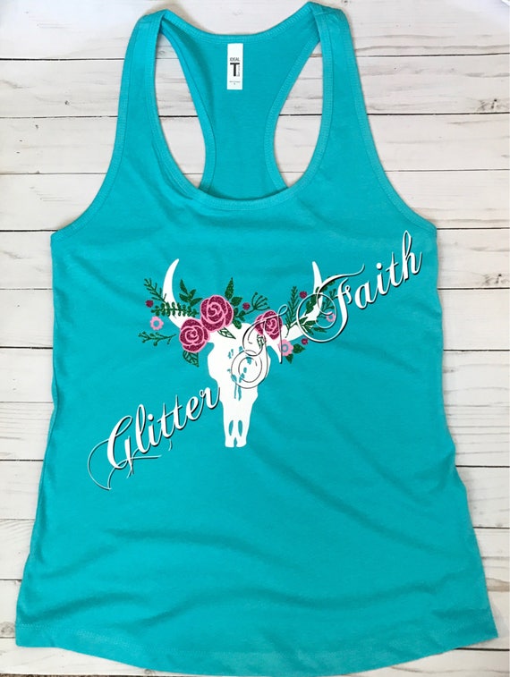 cow skull tank top