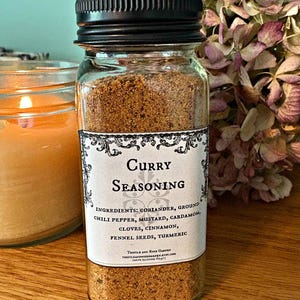 Curry Middle Eastern Spice Blend, Fresh homemade cooking, eat clean, organic seasoning blend, freshly made to order