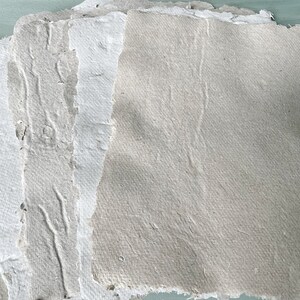 Rustic Handmade Papers, 10 Pieces, Deckle Edged Papers, Recycled, Rough ...