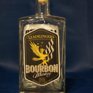 Upcycled Whiskey Bottle Decor with LED Fairy Lights