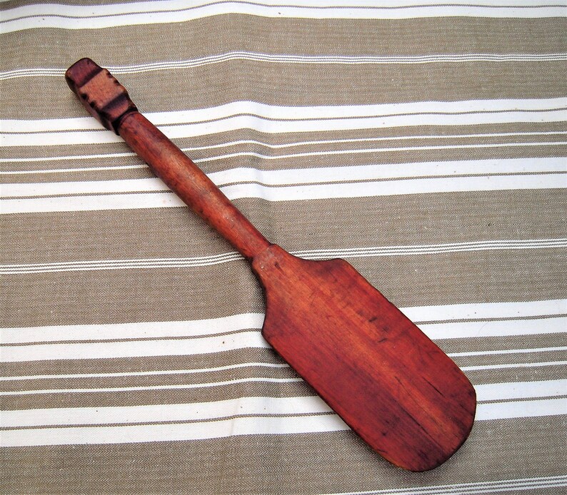 Antique Butter Print Paddle Folk Art American Wood