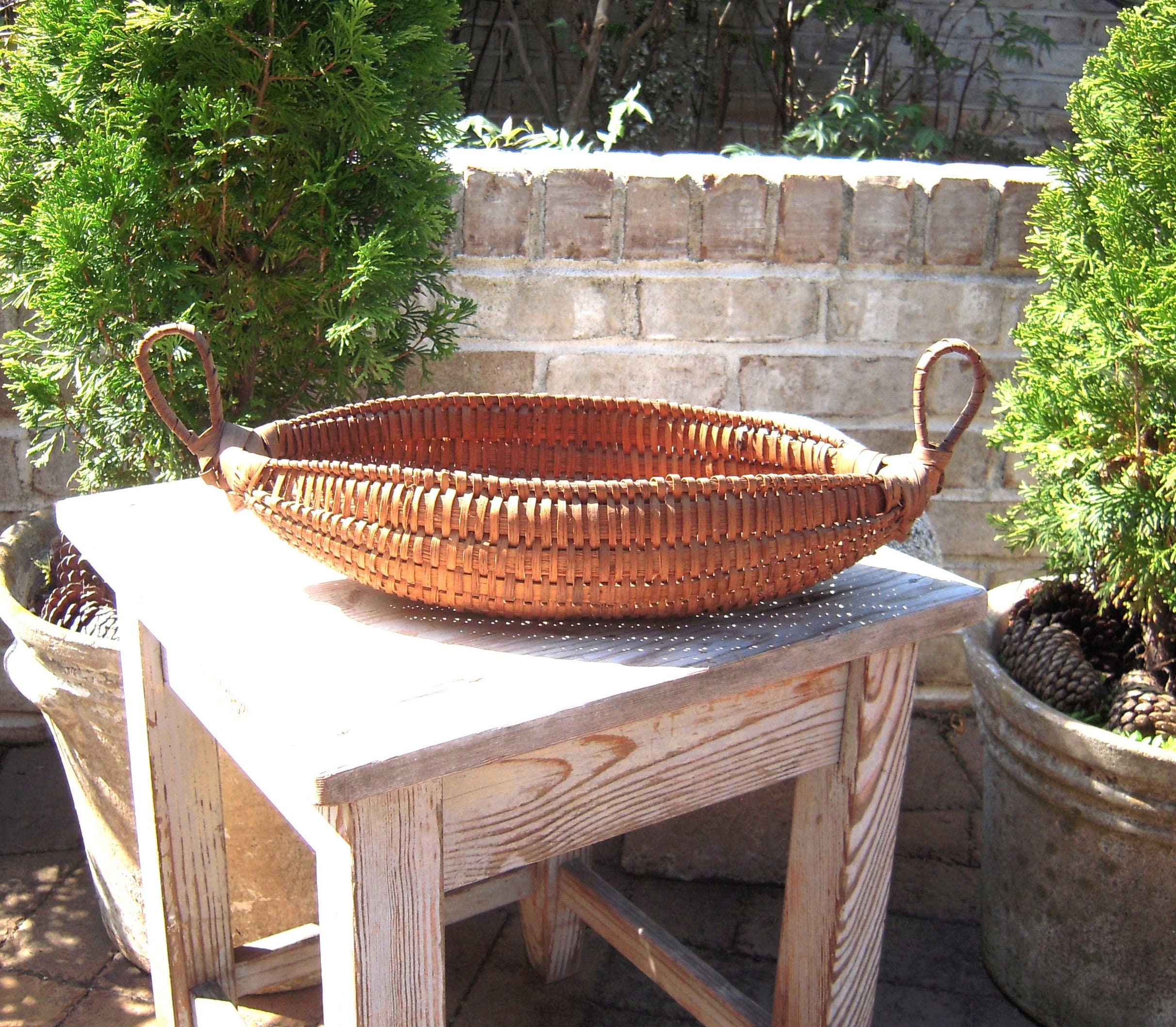 Child's Gondola Basket / Small wicker shopping basket with handle – Carla's  Treasure