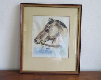 Horse head painting | Etsy