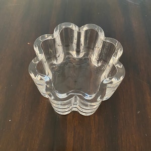 Scalloped Orrefors Sweden Crystal Bowl Candy Dish