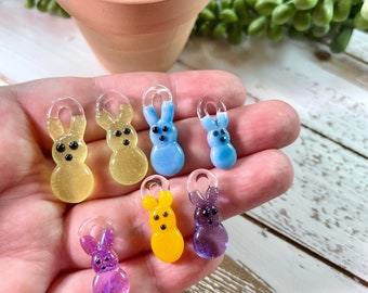 Bunny Glass Pendants / Jewelry/ Glass Bunny Pendant / Lampwork / Hand Blown Glass / Bunny Art