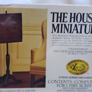 House of Miniatures Kit | Queen Anne Fire Screen | Unassembled