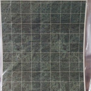 Dollhouse Flooring | Green Tile | 1:12 Scale