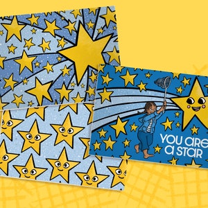 YOU'RE A STAR - Biglietti di ringraziamento - Cartoleria - Cartoline di lode