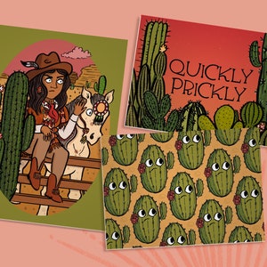 QUICKLY PRICKLY - Postkarte Club Pack - Briefpapier Set