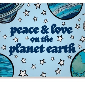 Vrede en Liefde op Planeet Aarde - Ansichtkaart Set