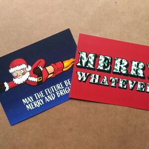 Cartoline di Natale ateo - Robot Babbo Natale - Merry Whatever