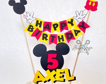 Mickey Mouse Birthday Decorations Minnie Mouse Happy Birthday Banner/ INSTANT DOWNLOAD/ Printable/ Minnie Mouse Bunting Banner/ Minnie Mouse Party Decorations Minnie Mouse Skirt
