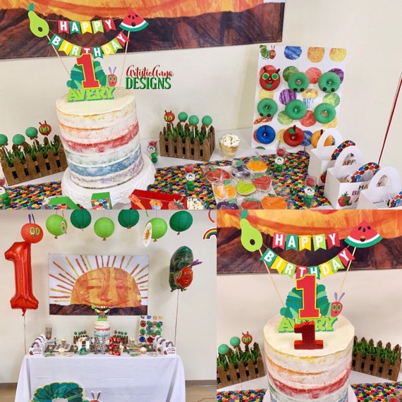 Decorazioni Compleanno Hungry Caterpillar, 10ospiti Set Stoviglie & Addobbi Compleanno di Hungry Caterpillar Palloncini di FesteIl Bruco Affamato Piatto etc Decorazioni Festa