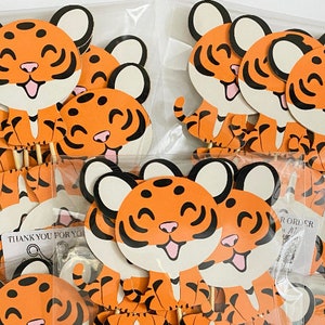 Year of the Tiger Cupcake Toppers - Set of 12 - Red Egg and Ginger Party - 100 Day Celebration