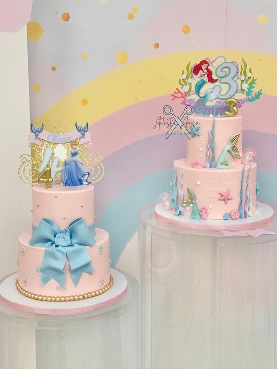 Disney Princess Cinderella Transforms Cake Topper Sweet Art Cake