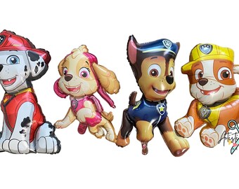 thumbnail image 2 of PAW Patrol 30-Inch Foil Balloons - Set Of 6 Featuring Marshall, Chase & Rubble 2 of 6