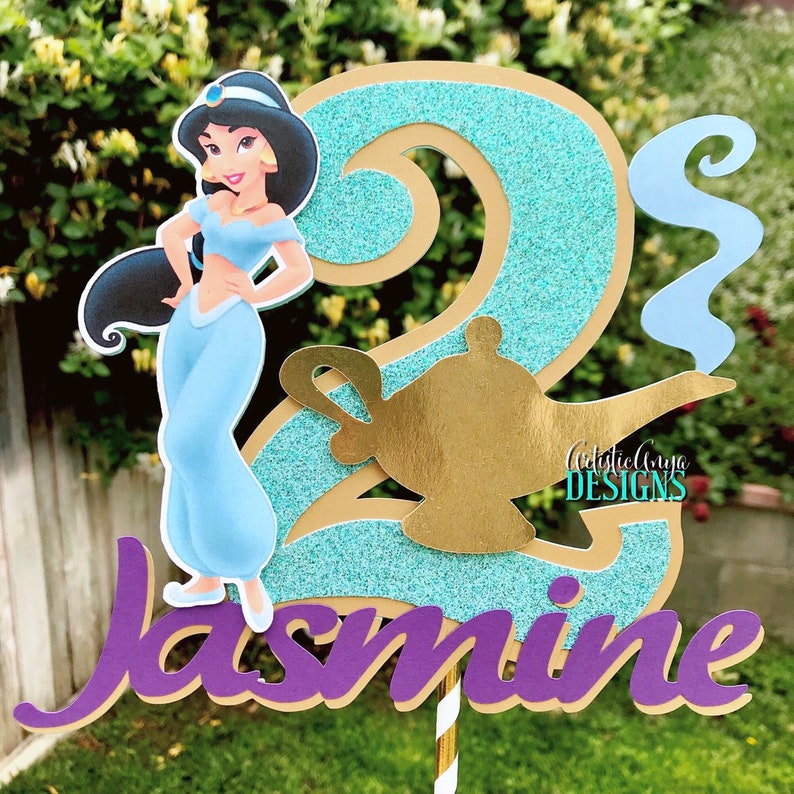 Princesse Jasmine Cake Topper-Aladdin sur le thème | Etsy