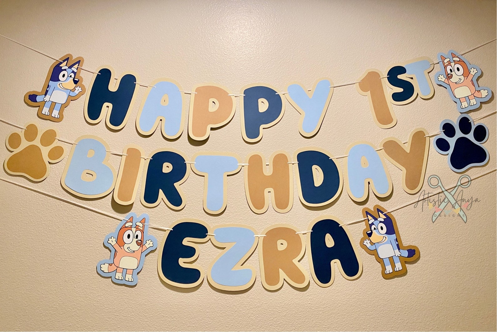 Bluey Birthday Banner