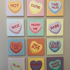 Conversation Heart Paintings image 2