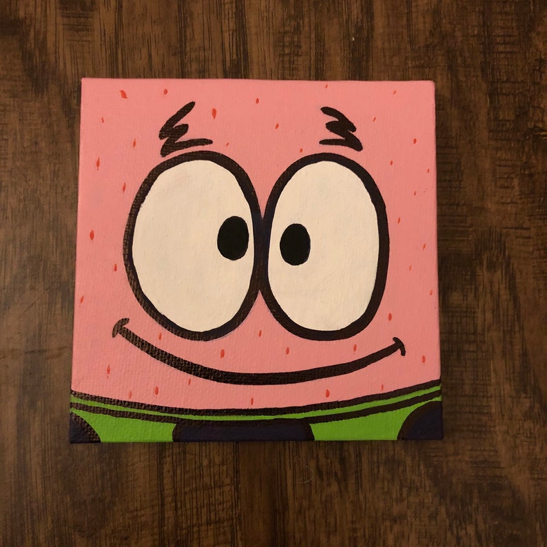 SpongeBob Canvas Paintings | Etsy