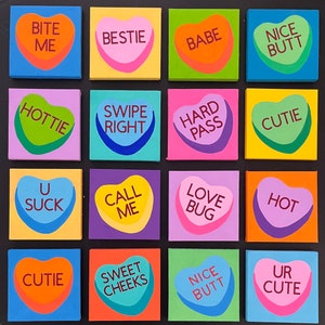 Conversation Heart Paintings image 1